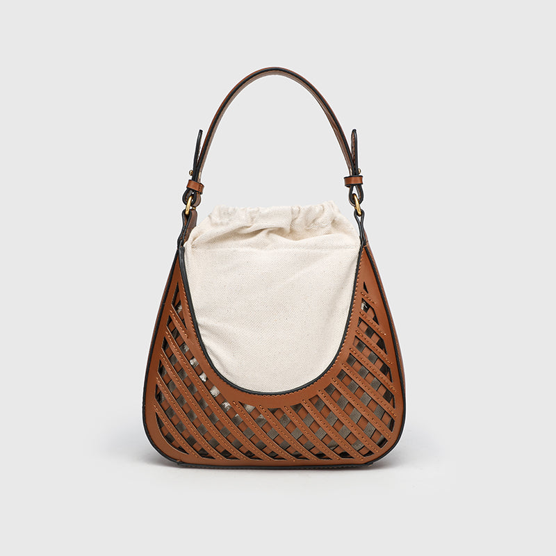 New Hollow canvas woven crossbody bag/ handbag