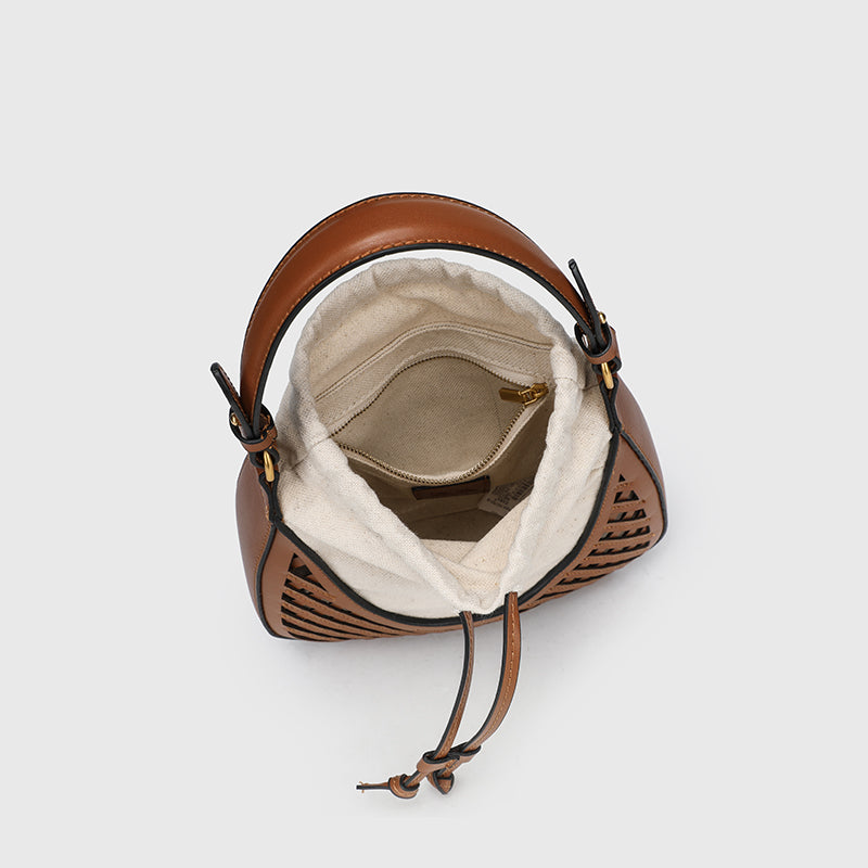 New Hollow canvas woven crossbody bag/ handbag