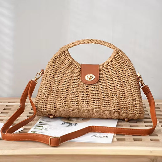 Popular Women's Summer Woven Straw Handbag