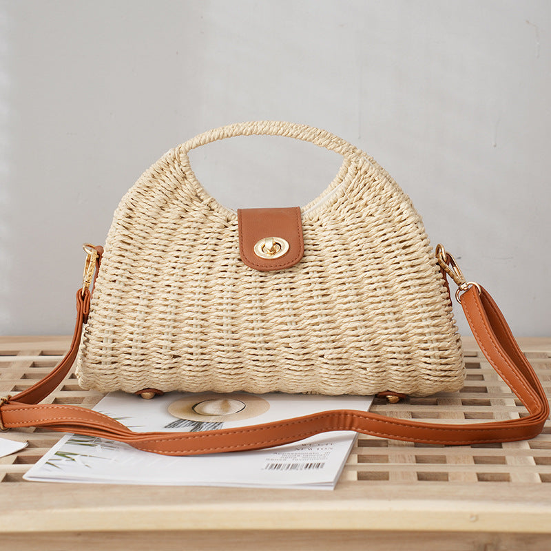 Popular Women's Summer Woven Straw Handbag