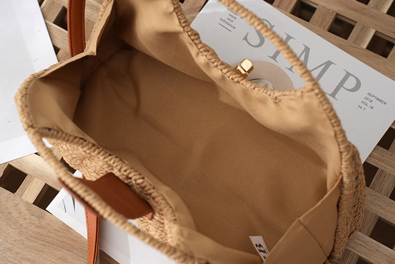 Popular Women's Summer Woven Straw Handbag