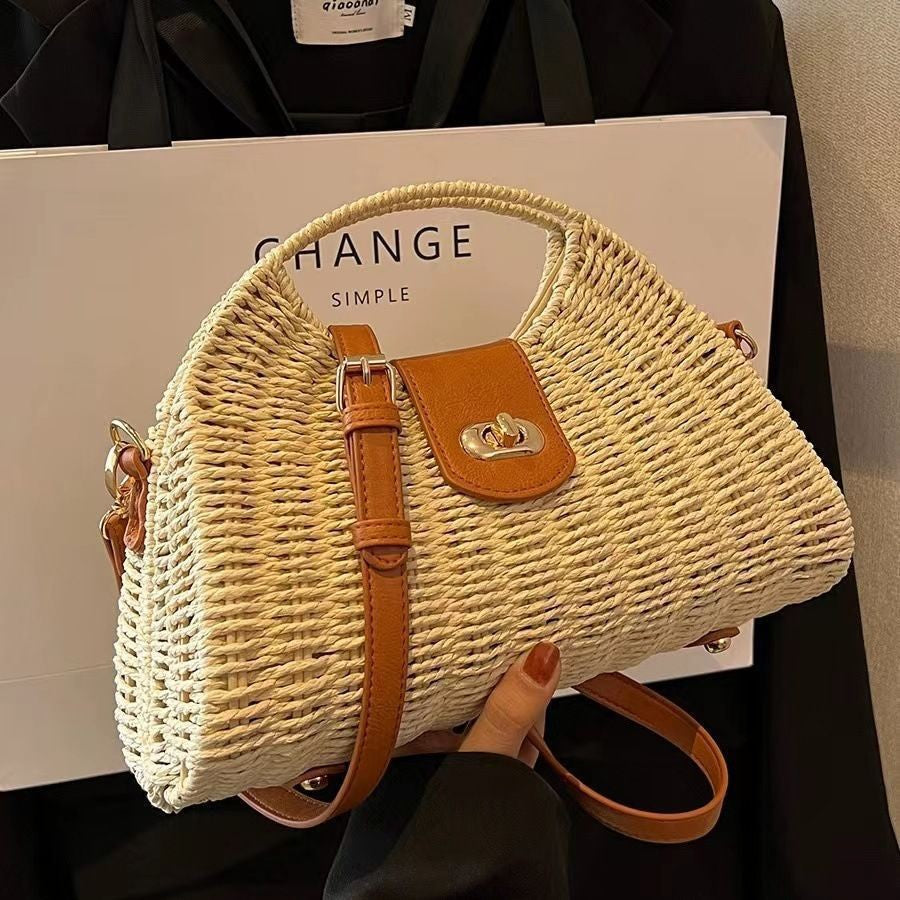 Popular Women's Summer Woven Straw Handbag