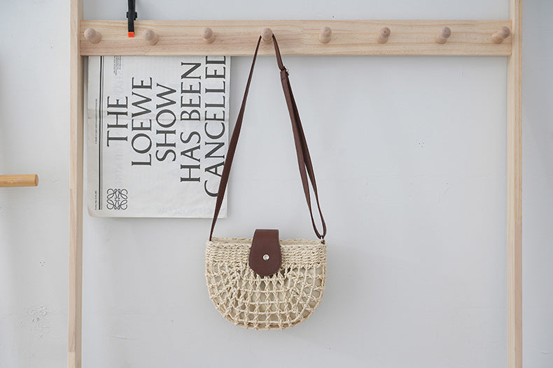 Semicircular Straw Bag Classic Summer Women's Bag