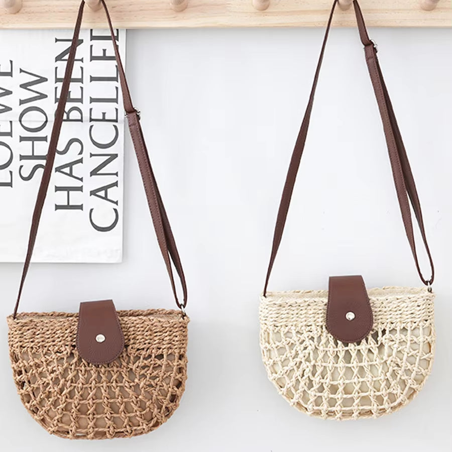 Semicircular Straw Bag Classic Summer Women's Bag