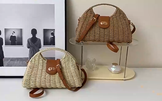 Popular Women's Summer Woven Straw Handbag