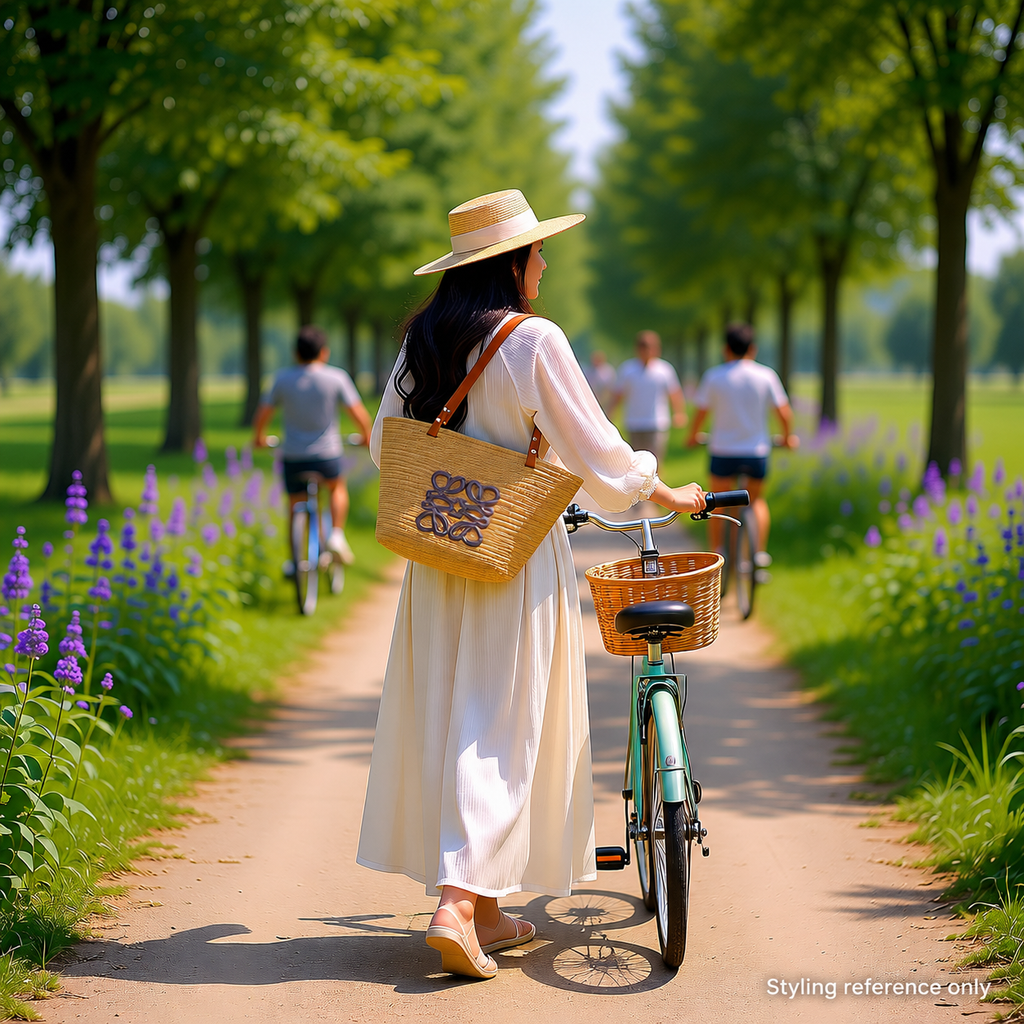 Woven Shoulder Tote Bag